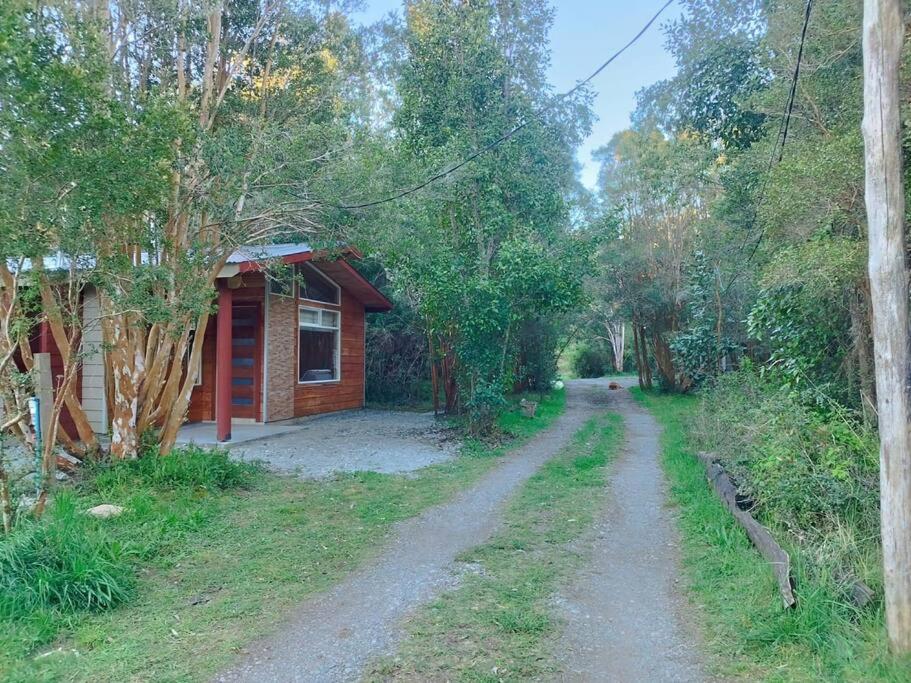 Jardín al aire libre en Cabaña Entre Arrayanes Número 2