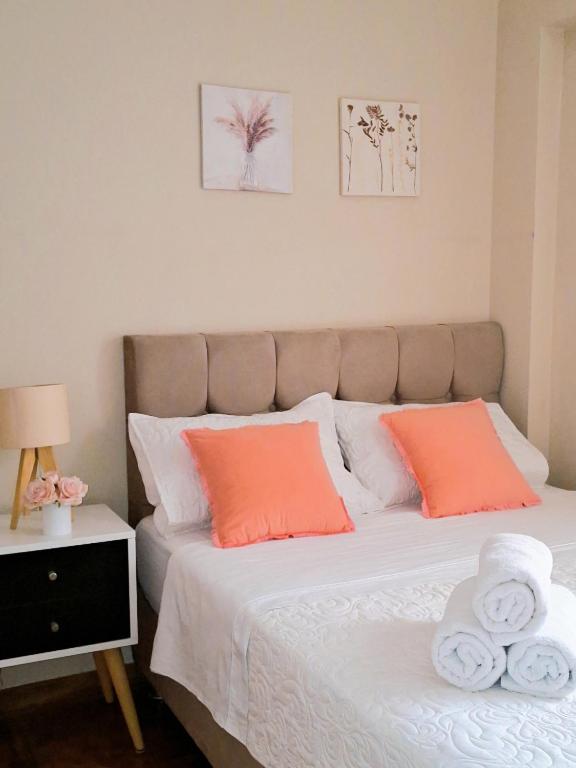 Postel nebo postele na pokoji v ubytování Miraflores Habitacion con baño compartido