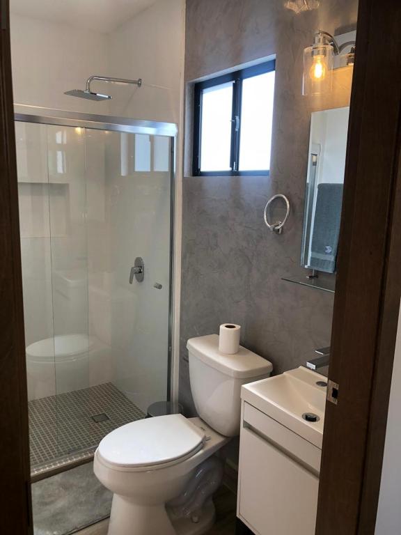 Koupelna v ubytování Casa Cacho