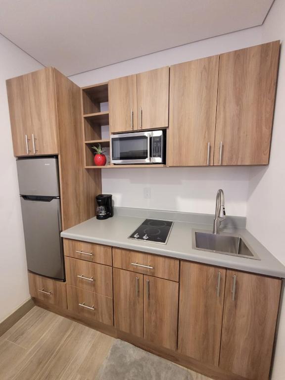 Kuchyň nebo kuchyňský kout v ubytování Casa Cacho