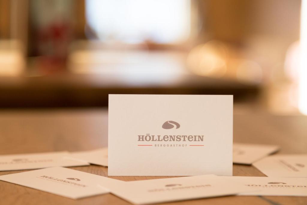 Certifikát, hodnocení, plakát nebo jiný dokument vystavený v ubytování Berggasthof Höllenstein
