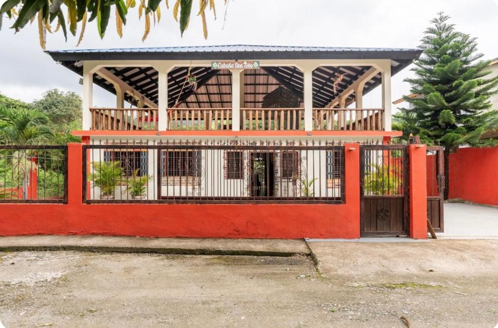 Balkón nebo terasa v ubytování Cabaña Don Tobo Jarabacoa RD