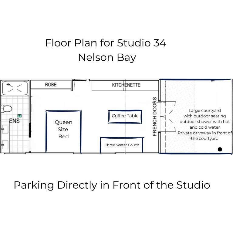 Planimetria di Studio 34 - Nelson Bay