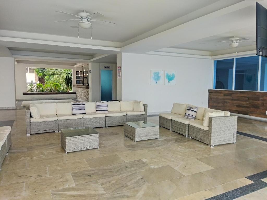 Posezení v ubytování Hotel Aristos Acapulco
