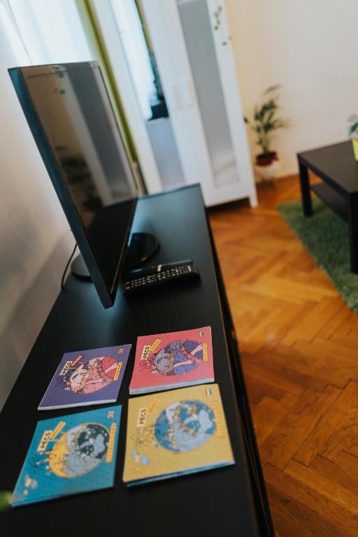 TV a/nebo společenská místnost v ubytování NAPartman Pécs
