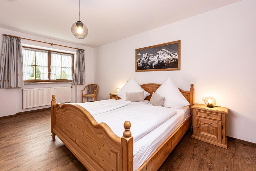 Katil atau katil-katil dalam bilik di Scheffmannlehen Ferienwohnung Nr 4