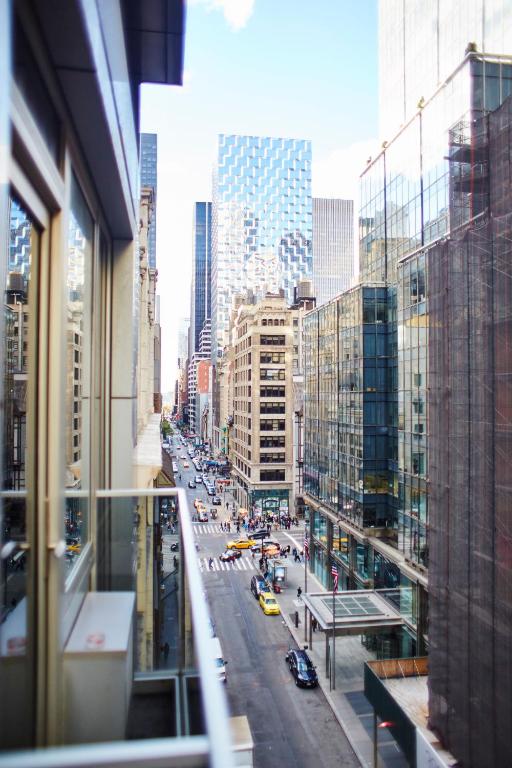 Nespecifikovaný výhled na destinaci New York nebo výhled na město při pohledu z hotelu