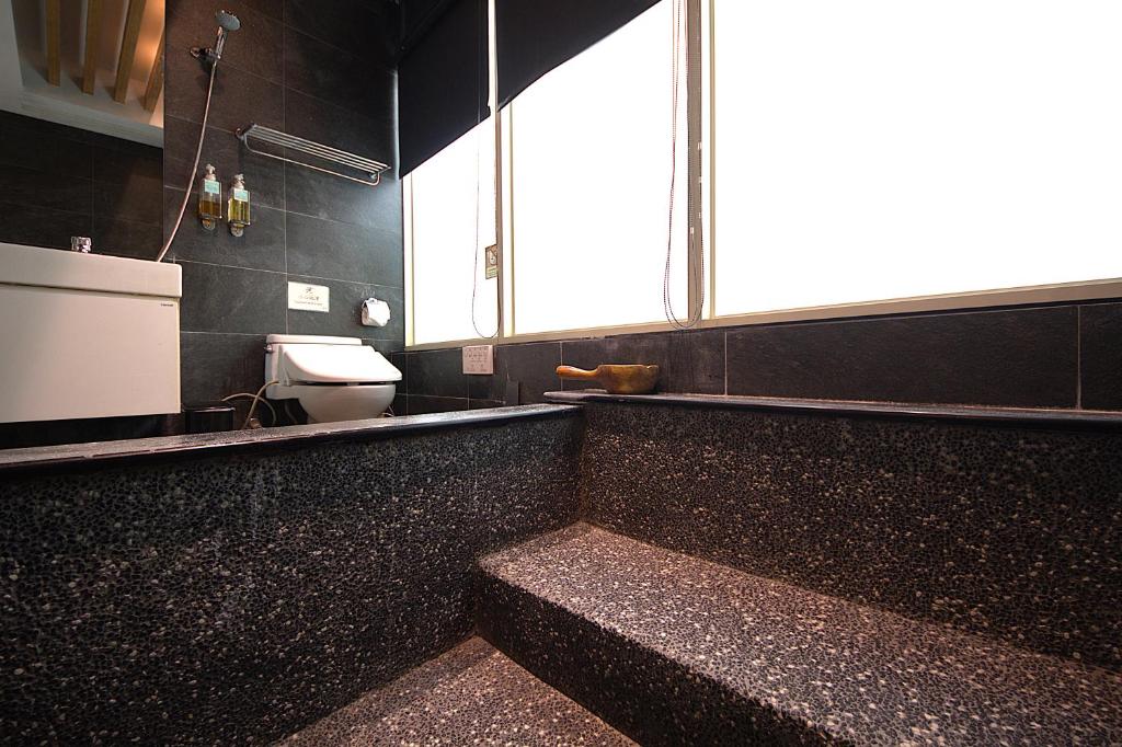 Kuchyň nebo kuchyňský kout v ubytování Tenlien onsen Hot Spring Hotel