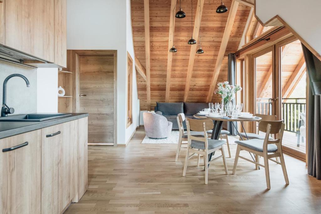 
One-Bedroom Apartment with Balcony and Mountain View  
