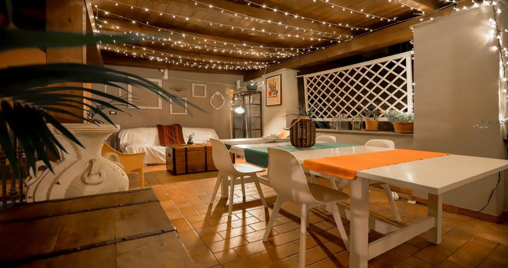 Χώρος καθιστικού στο Casa terrazza esclusiva Wi-Fi- Air Conditioning - centro storico