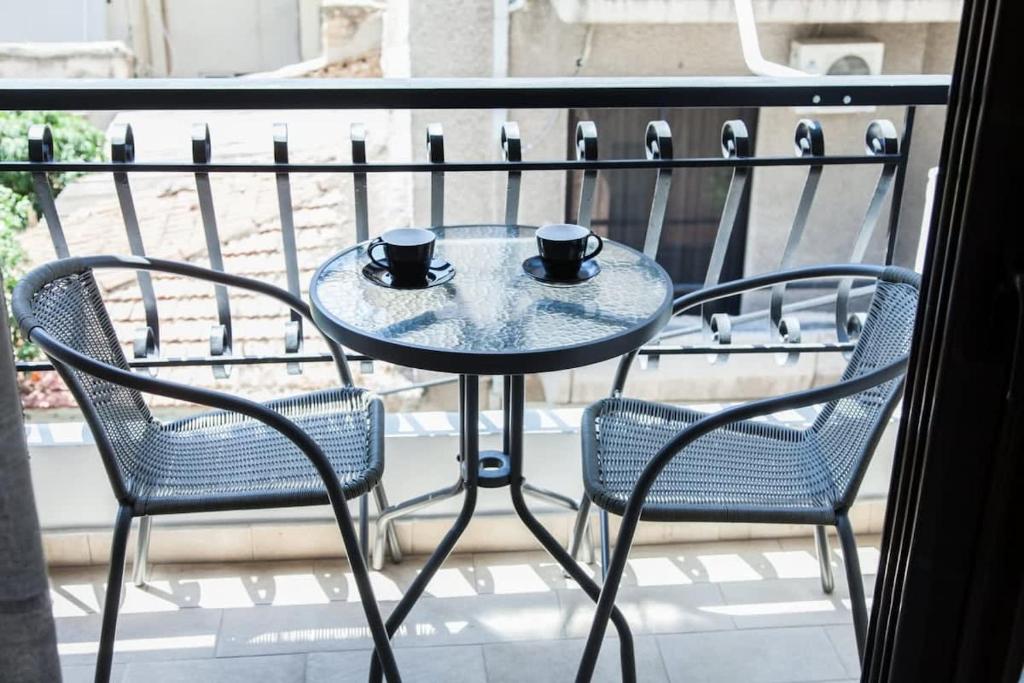 Balkón nebo terasa v ubytování Great Apartment in Piraeus