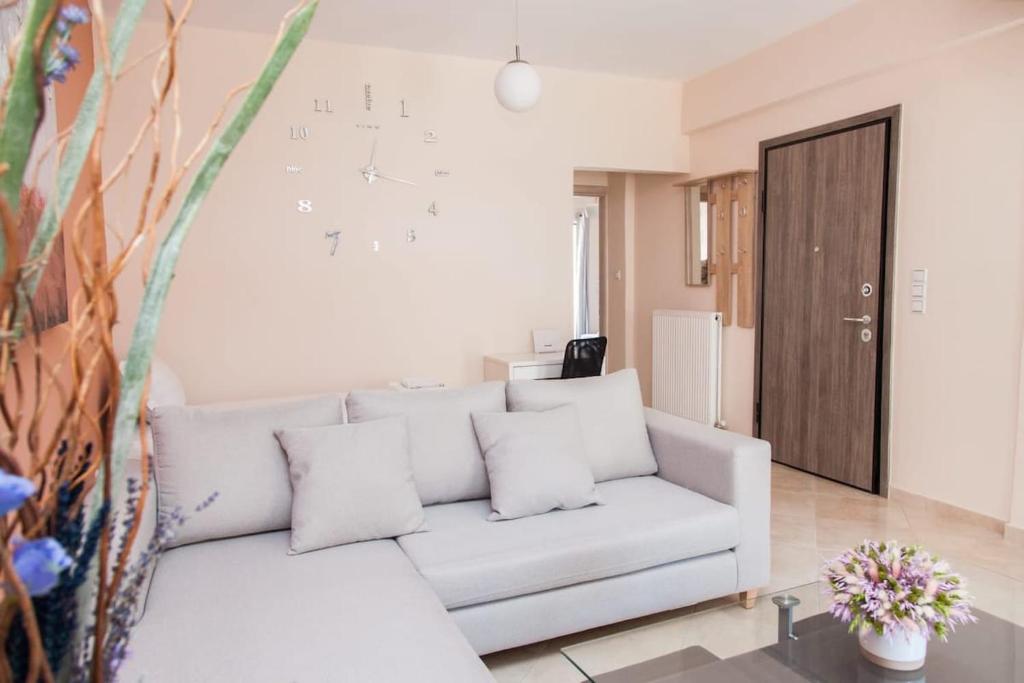 Posezení v ubytování Great Apartment in Piraeus
