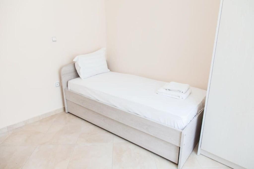 Postel nebo postele na pokoji v ubytování Great Apartment in Piraeus