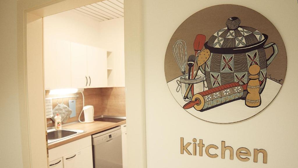 Kuchyňa alebo kuchynka v ubytovaní Hostel Folks