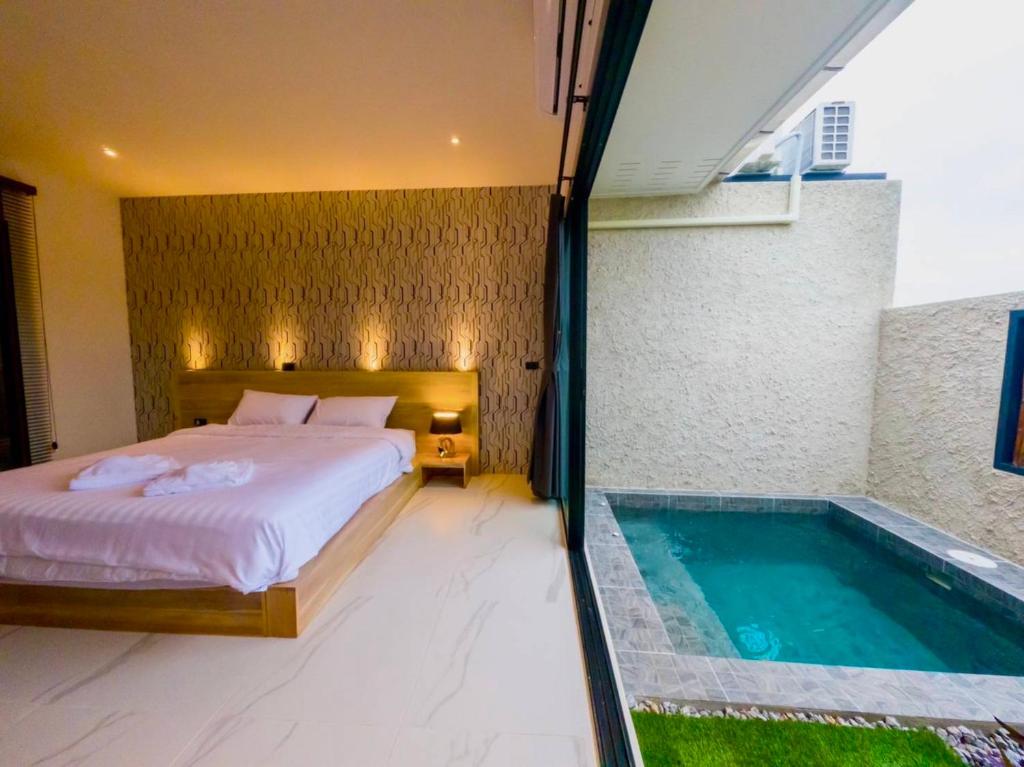 Bazén v ubytování R resident resort nebo v jeho okolí