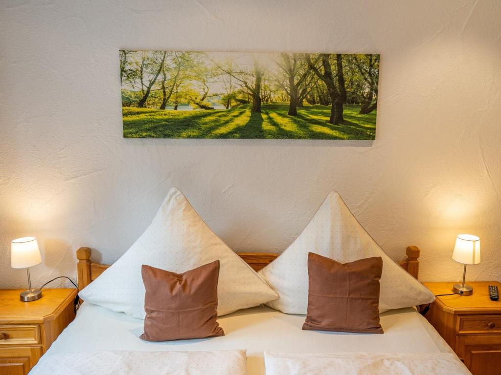 Postel nebo postele na pokoji v ubytování Ferienwohnung Dietsche Todtnau