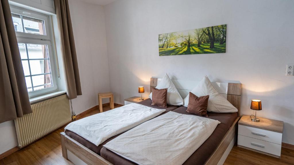 Postel nebo postele na pokoji v ubytování Ferienwohnung Dietsche Todtnau