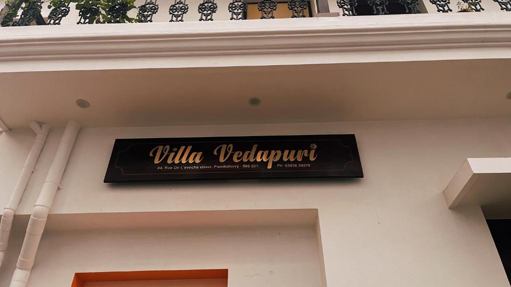 Certifikát, hodnocení, plakát nebo jiný dokument vystavený v ubytování Villa Vedapuri