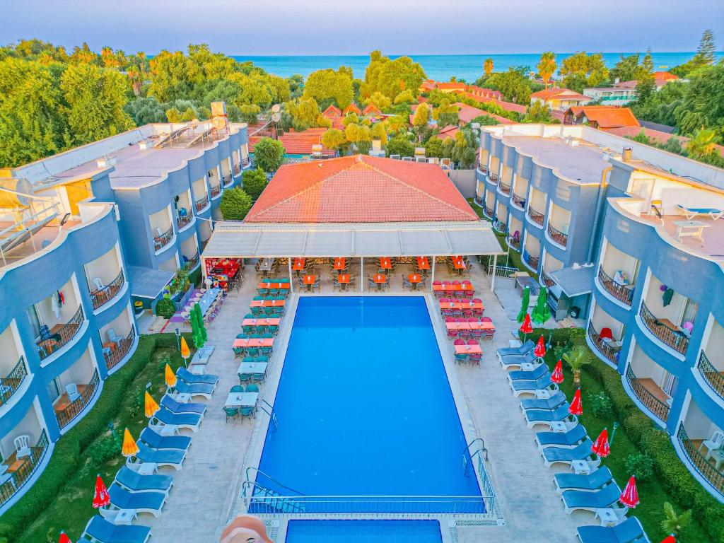 an aerial view of a resort with a swimming pool at Sayanora Hotel - All Inclusive in Side