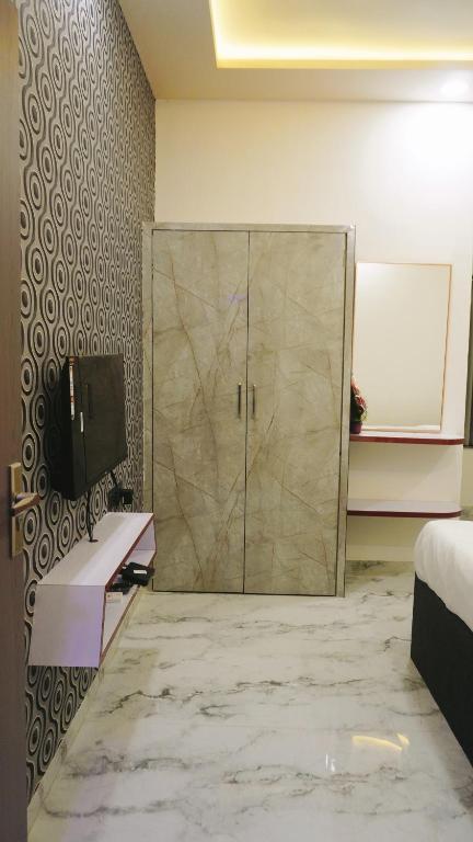 Koupelna v ubytování Hotel Sahara Residency