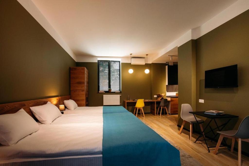 Postel nebo postele na pokoji v ubytování Marjan Aparthotel