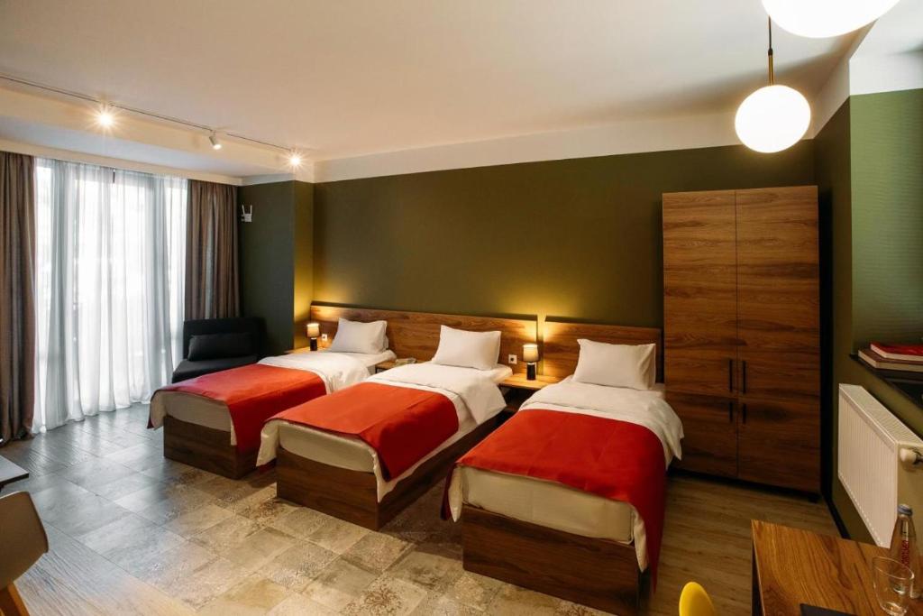 Postel nebo postele na pokoji v ubytování Marjan Aparthotel