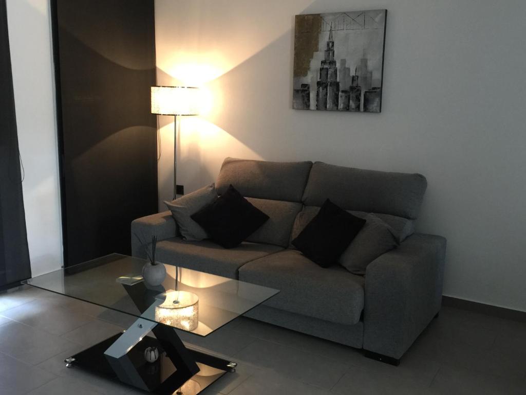 Posezení v ubytování Apartment OasisBeach La Zenia