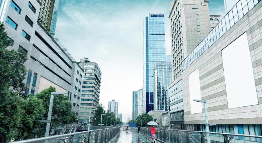 成都景观或在酒店看到的城市景观