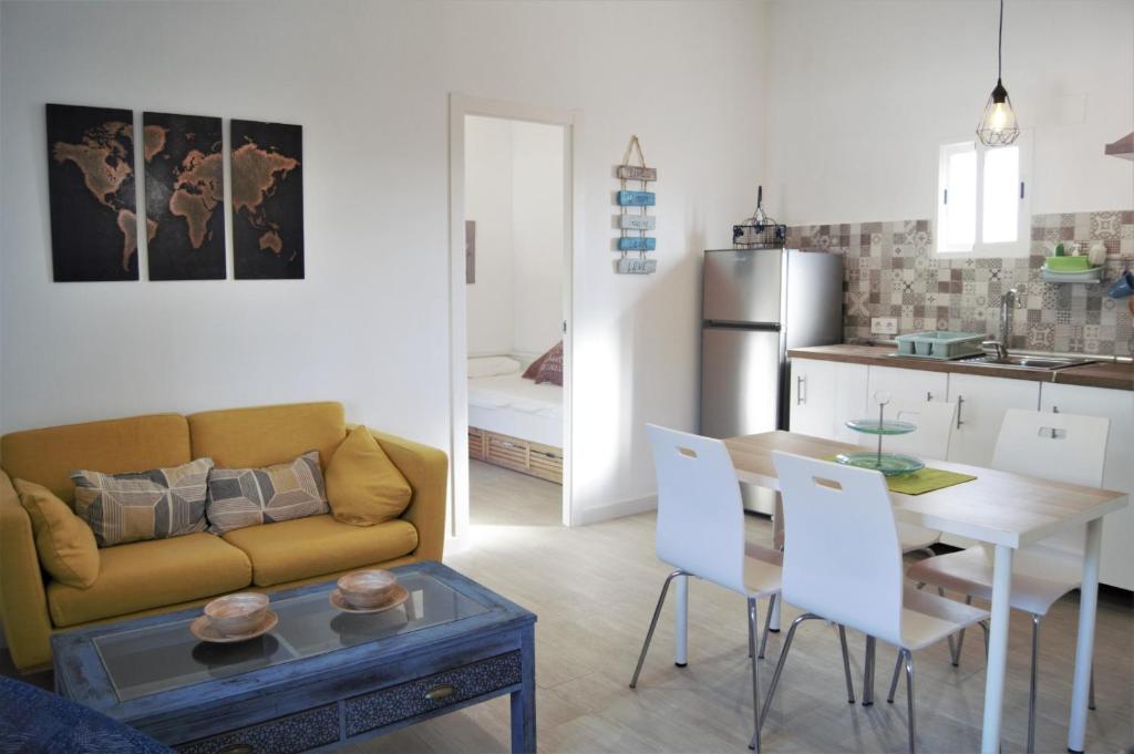 Kuchyň nebo kuchyňský kout v ubytování Apartamento La Barquera 2