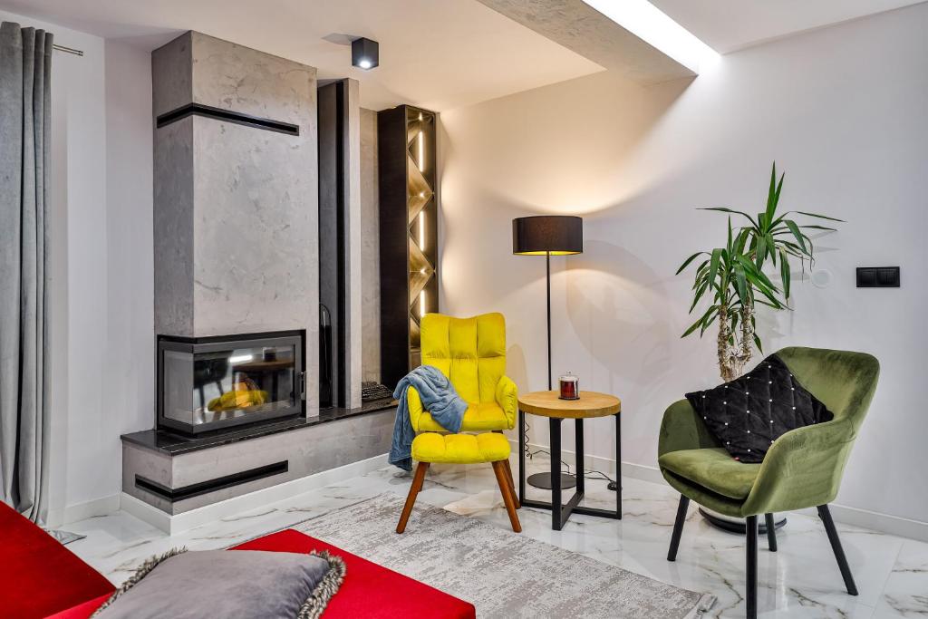 Posedenie v ubytovaní Nowoczesne Apartamenty typu Superior - Bulwary Rabka Zdrój - Balia - Blisko Park Zdrojowy