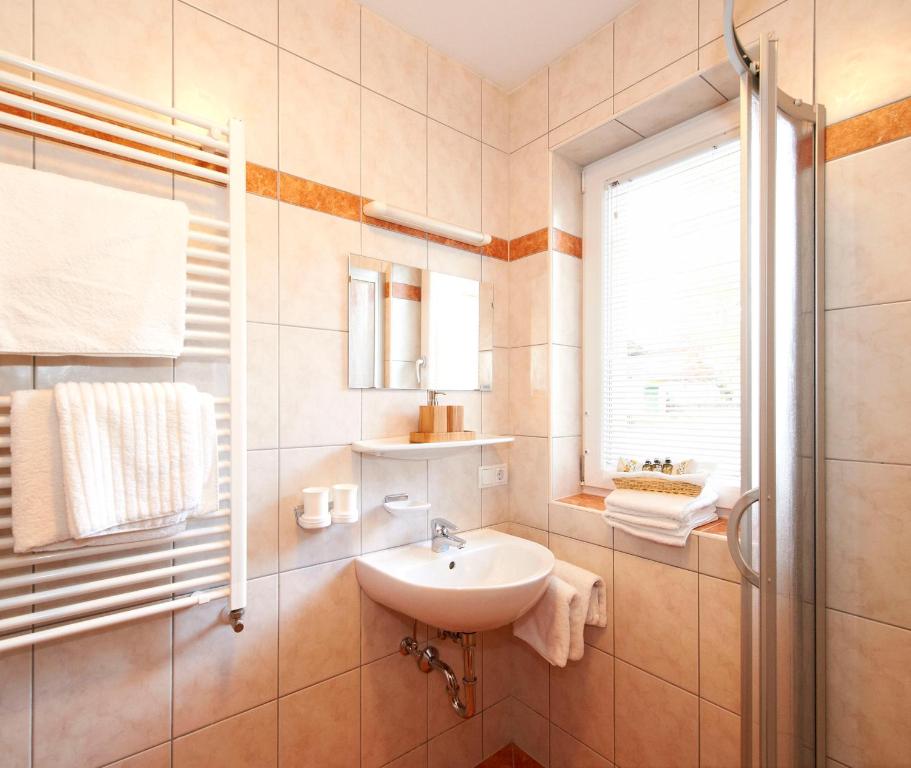 Koupelna v ubytování Appartementhaus Gratz