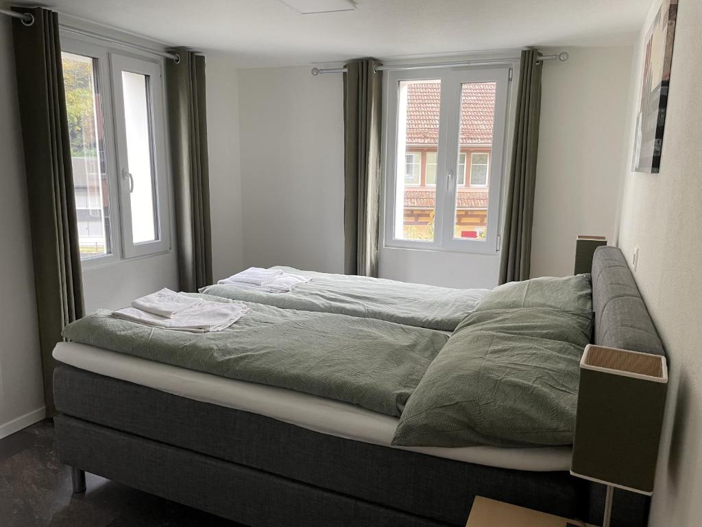 Postel nebo postele na pokoji v ubytování Hotel Sternen