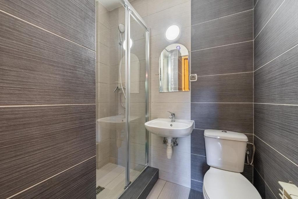 Kúpeľňa v ubytovaní Domek Pod Strzechą