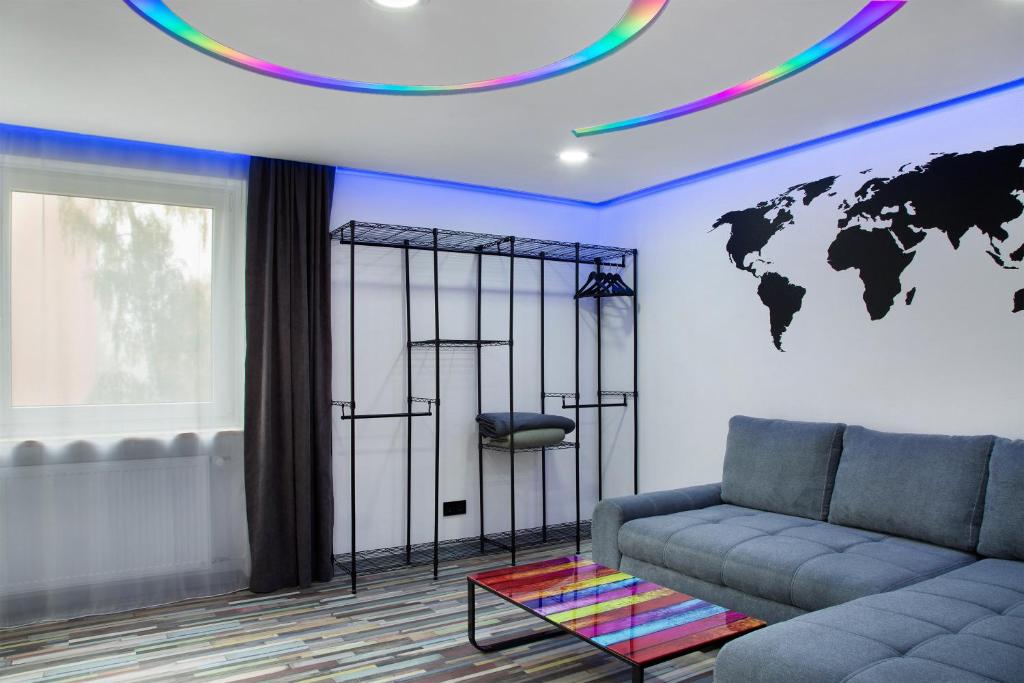 O zonă de relaxare la Modern Apartments Neuburg 3 - New