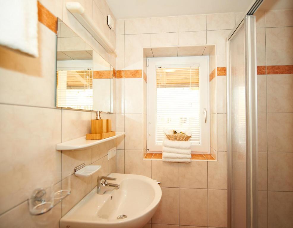 Koupelna v ubytování Appartementhaus Gratz