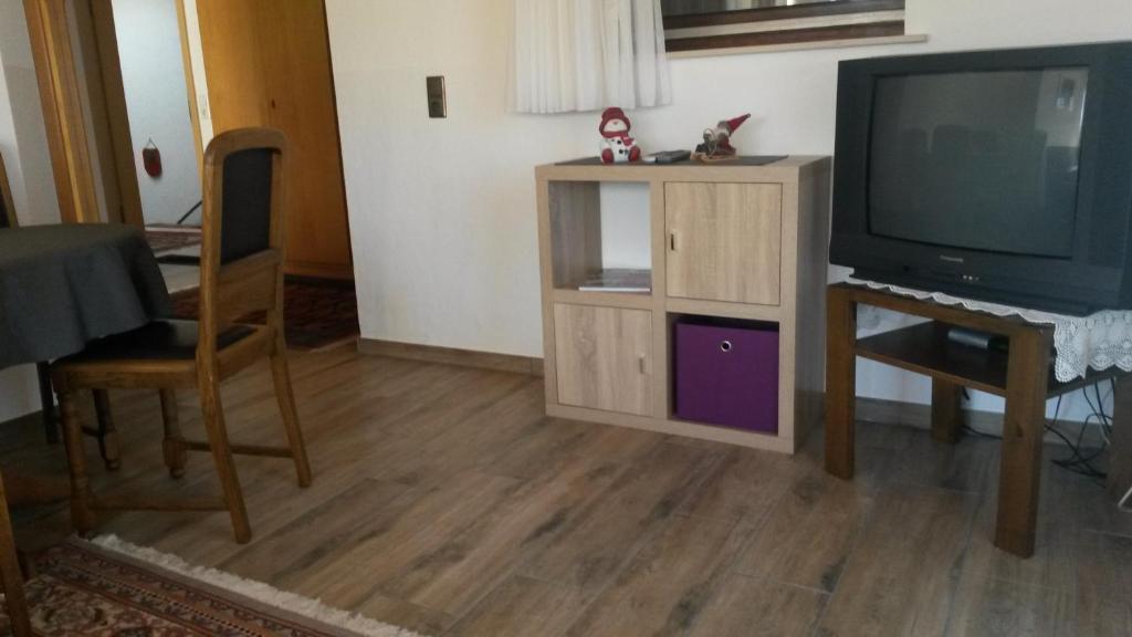 TV a/nebo společenská místnost v ubytování Ferienhof Hoppe