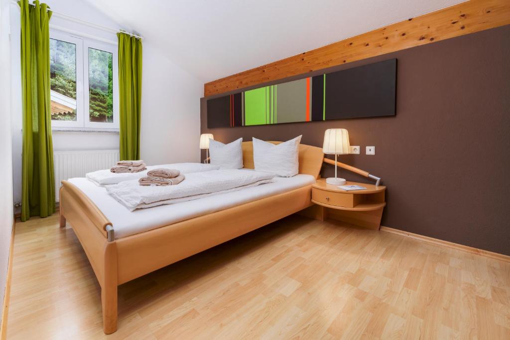 Postel nebo postele na pokoji v ubytování Haus Röcken