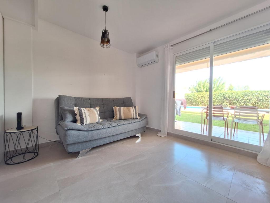 A seating area at Playa Denia