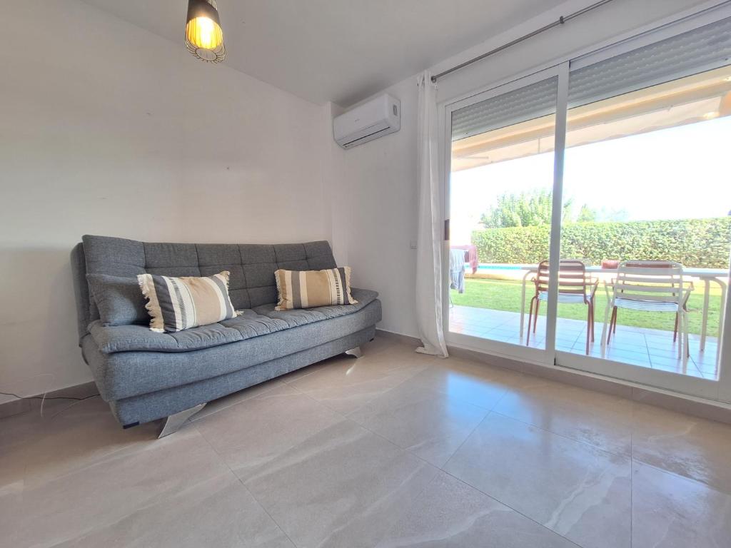 A seating area at Playa Denia