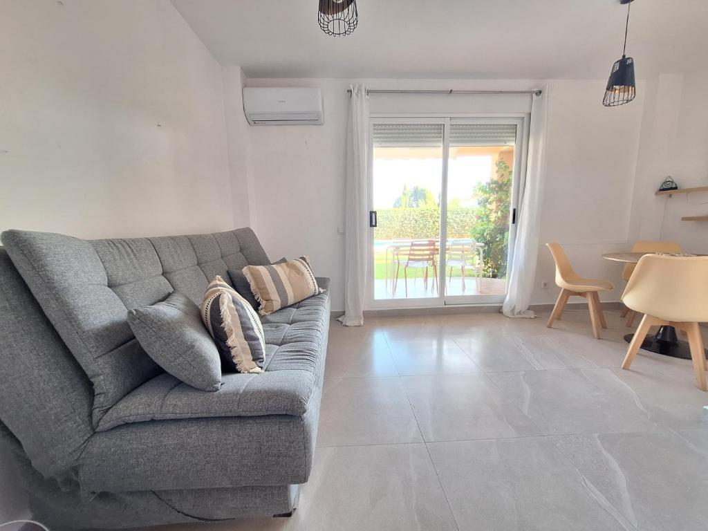 A seating area at Playa Denia