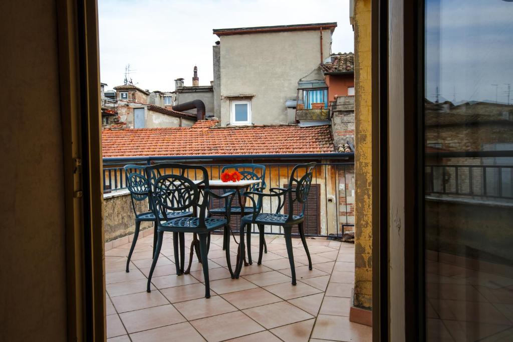 Balkón nebo terasa v ubytování Hotel Fortuna