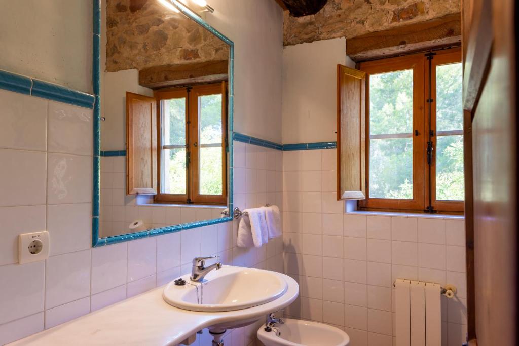 Koupelna v ubytování Hotel Rural Mas Fontanelles