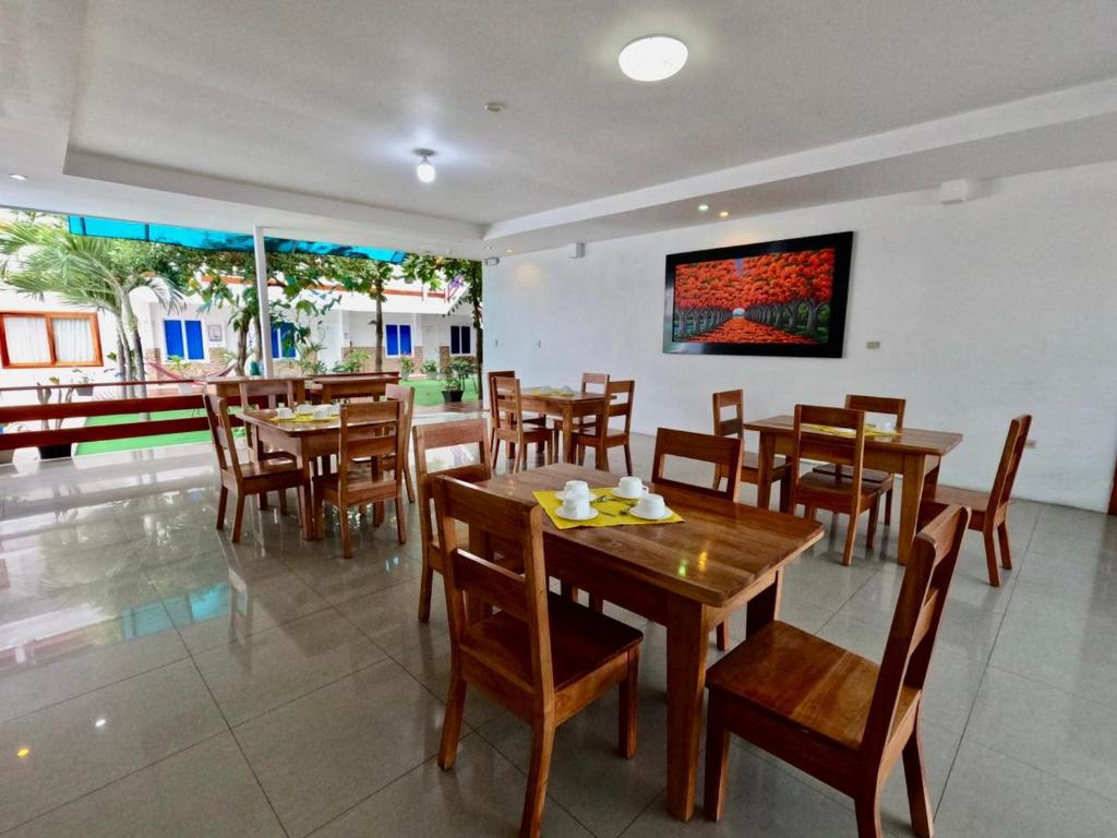 Restaurace v ubytování Galápagos Isabela Hotel Loja