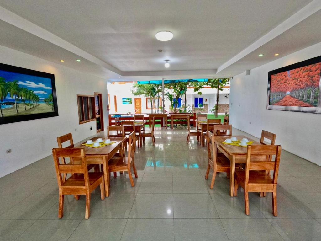 Restaurace v ubytování Galápagos Isabela Hotel Loja