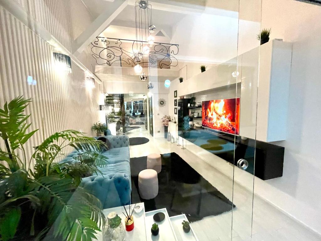 Et opholdsområde på Ema Luxury Apartment Ultracentral