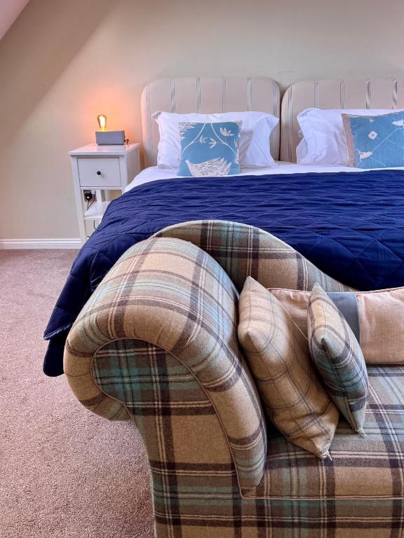 Postel nebo postele na pokoji v ubytování St Leonard's Luxury Lodge, St Andrews