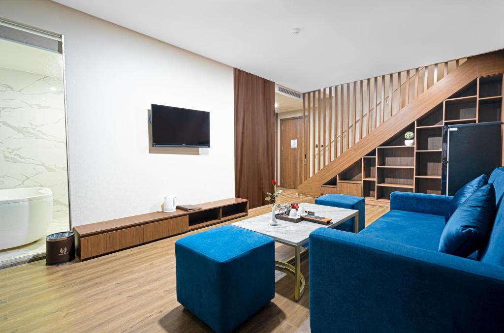 Khu vực ghế ngồi tại Vesna Hotel Nha Trang