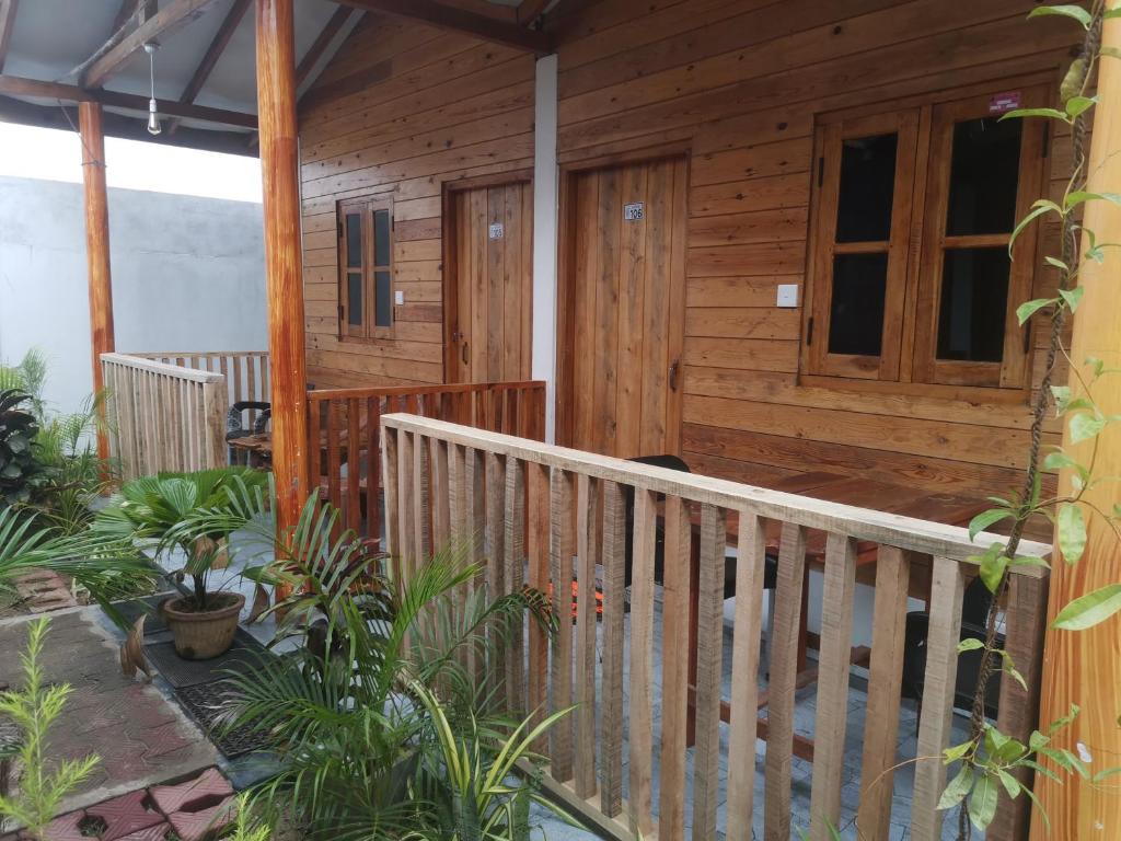 Balkón nebo terasa v ubytování Bashi eco beach cabana