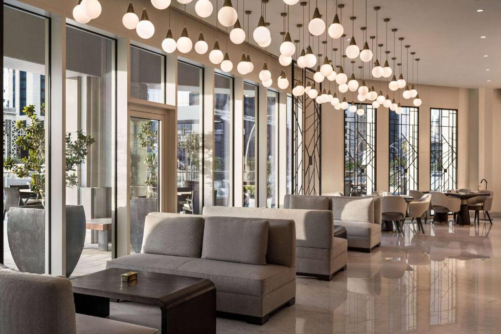 Posezení v ubytování Wyndham Grand Doha West Bay Beach