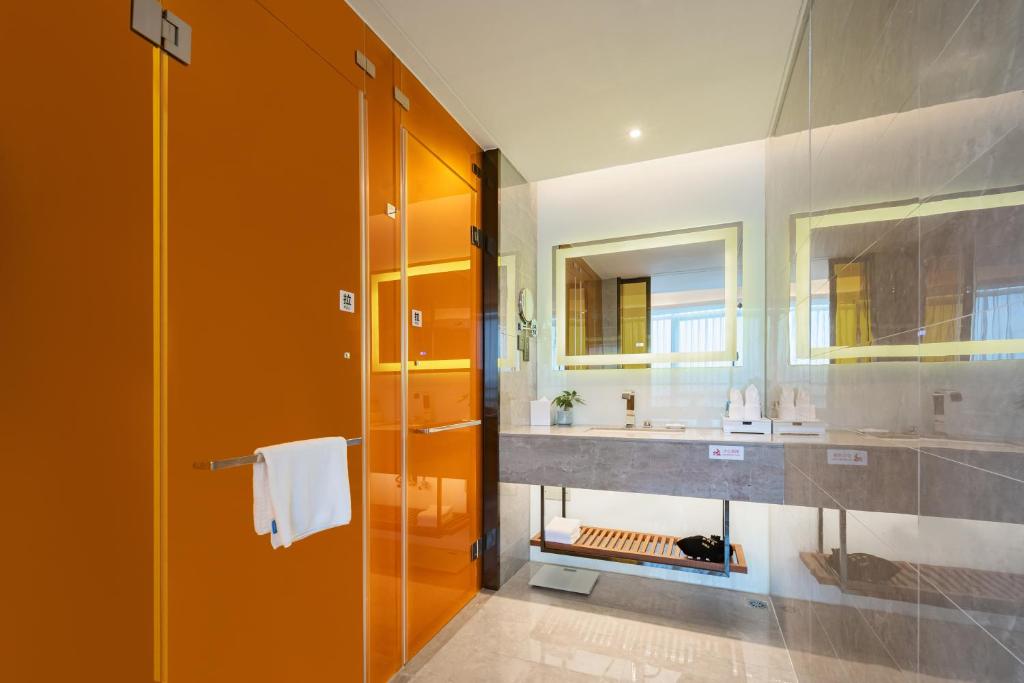 Koupelna v ubytování Hisilk Artwork Center Fliport Coso Hotel